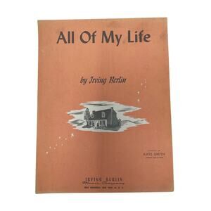 All‎ Of My Life Sheet Music 1944 Irving Berlin Kate Smith